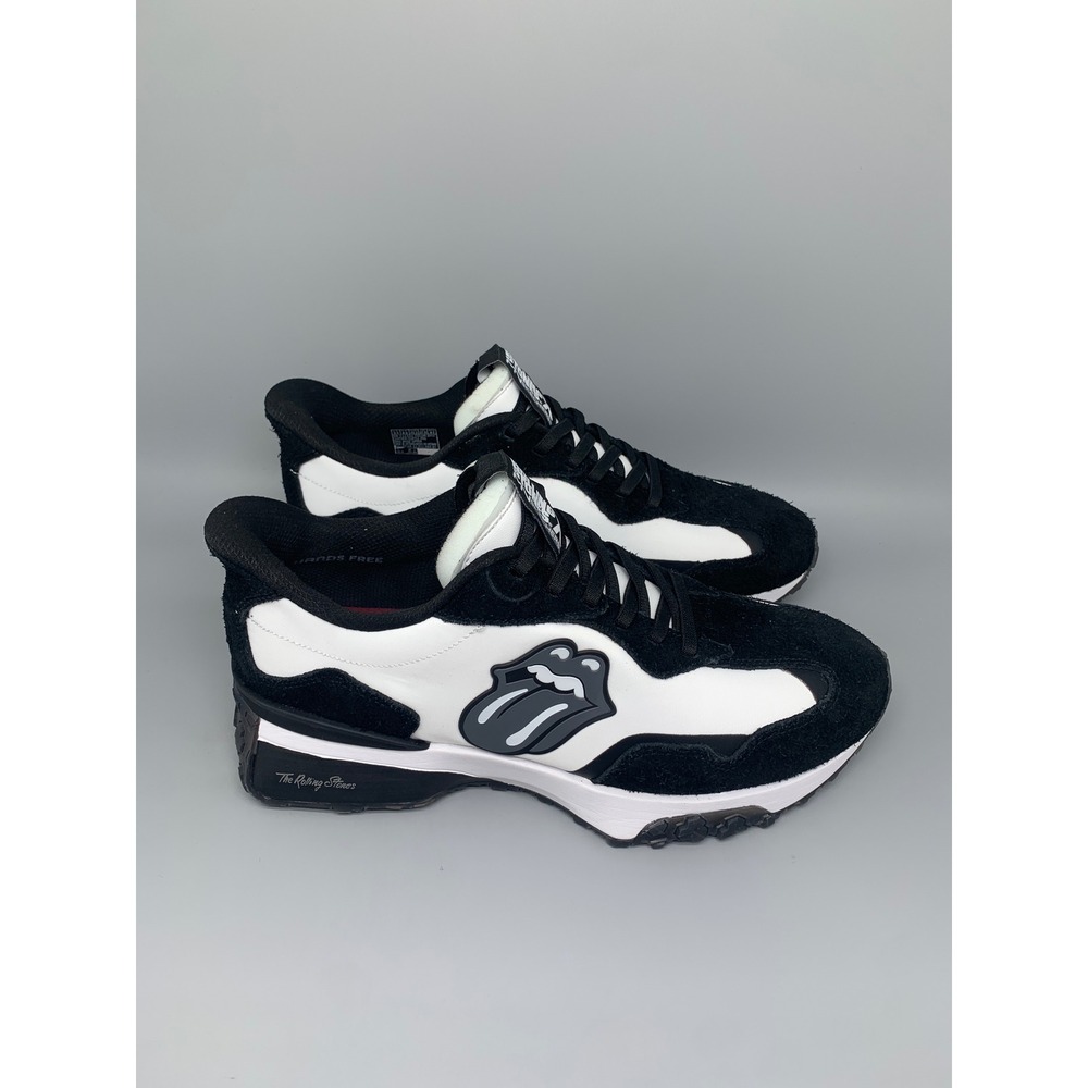 Skechers Rolling Stones Palmilla Gear Black White Shoes 211151 Men's Sz 9.5 NWT